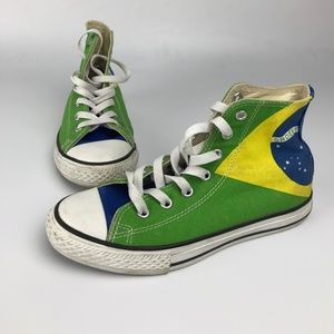Converse Brazil Flag Kids Size 3
